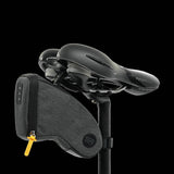 Selle Royal bike saddle bag with integrated clip system, durable storage accessory for cycling gear and essentials.