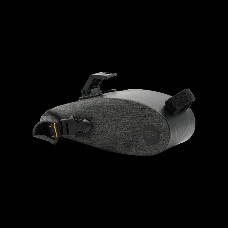 Selle Royal saddle bag with integrated clip system, durable bike storage accessory mounted under a bicycle seat.