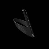 Fizik Aeris bottle cage in black, made of carbon-reinforced nylon, designed to hold a bike water bottle securely.