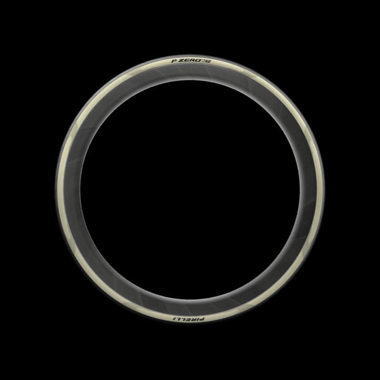 Pirelli P ZERO Race TLR RS tubeless ready road tyre with SpeedCORE SmartEVO2 technology, black tyre with tread pattern images