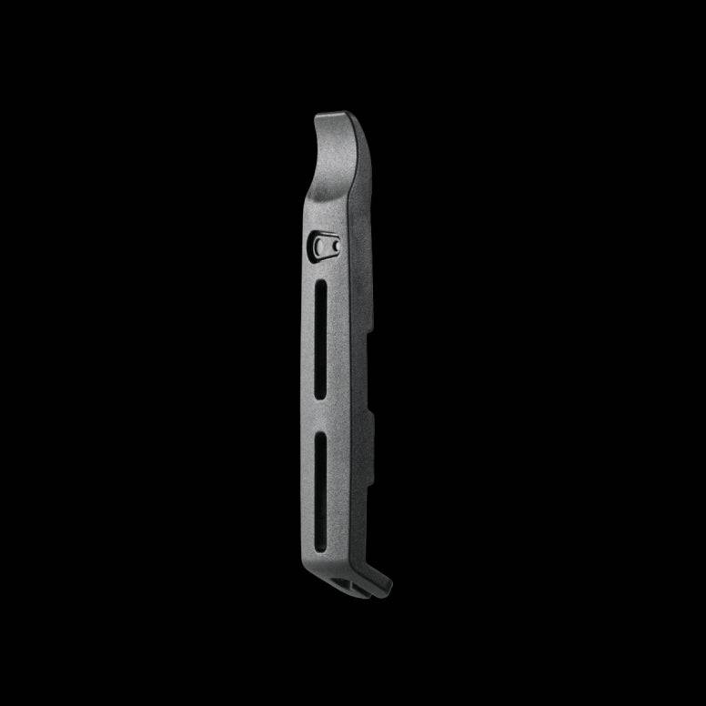 Crankbrothers Slider tyre lever kit with sliders for alloy and carbon rims, black workshop tool for bike tire removal and installation.