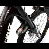 All Mountain Style Red Bull Rampage Ridgeline mud guard for mountain bike accessories, showing durable plastic with logo detail.