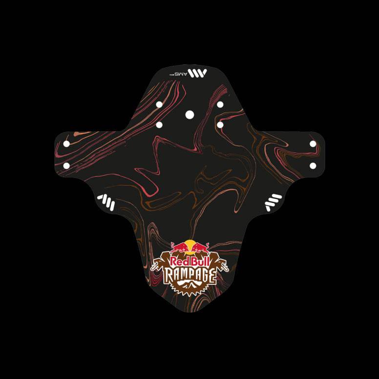 All Mountain Style Red Bull Rampage Ridgeline mud guard for mountain bikes, providing protection against mud and debris.