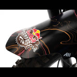 All Mountain Style Red Bull Rampage Ridgeline mud guard for mountain bikes, showcasing durable plastic protection on a mountain bike.