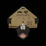 All Mountain Style Red Bull Rampage MTB fork mud guard in black, designed for mountain bike forks to protect from mud and debris.
