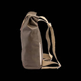 Brooks Pickwick roll-top backpack with laptop sleeve, ideal for urban cycling and commuting, made of durable accessories material.