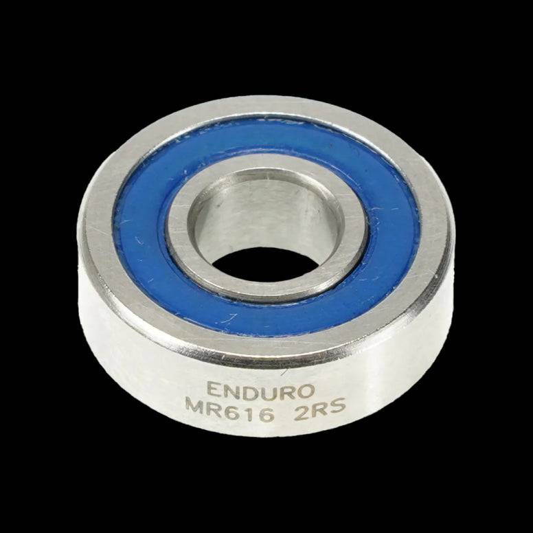 Enduro Bearings MR 616 2RS ABEC 3 sealed 6x16x5mm cycling hub and bottom bracket bearing in packaging