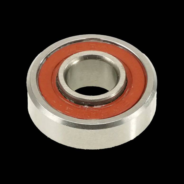 Enduro Bearings KP 5A LLU ABEC 3 sealed skateboard bearings with 7.54mm x 20.6mm x 7.93mm dimensions, high-performance components.