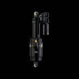 Cane Creek G2 Kitsuma Air Shock for downhill mountain bike, showing adjustable suspension components on a mountain bike.