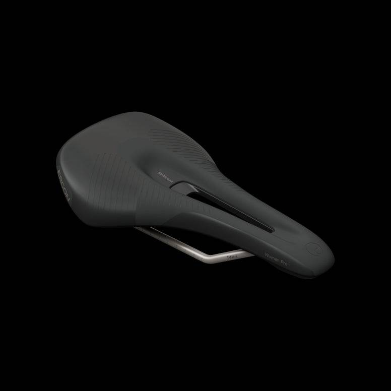 Ergon SR Allroad Pro women’s cycling saddle for gravel and road bikes, with ergonomic design and comfort features.