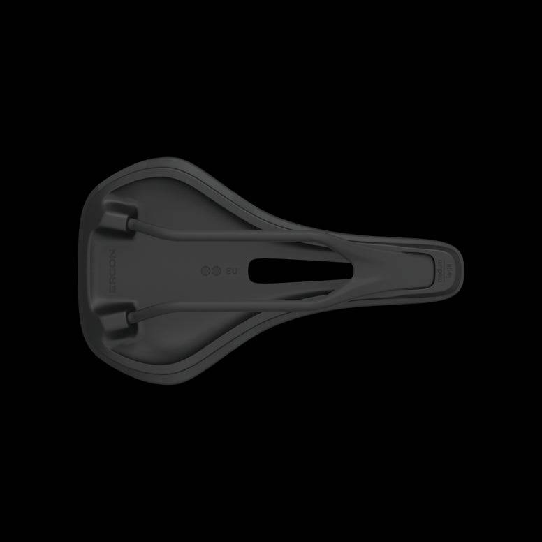 Ergon SR Allroad Pro Carbon women’s saddle for gravel, road, and bikepacking bikes, featuring lightweight carbon construction.