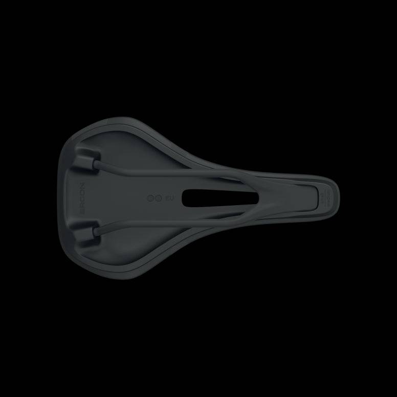 Ergon SR Allroad Pro Carbon women’s bike saddle for gravel, road, and bikepacking, featuring ergonomic design and lightweight carbon construction.