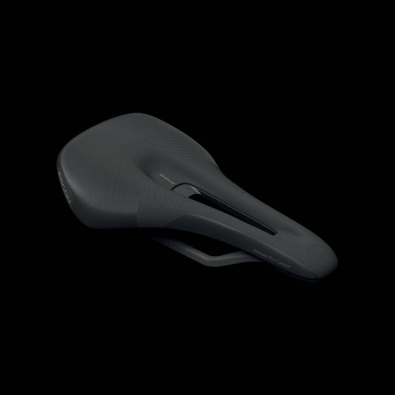Ergon SR Allroad Pro Carbon women's bike saddle for gravel, road, and bikepacking, with lightweight carbon construction and ergonomic design.