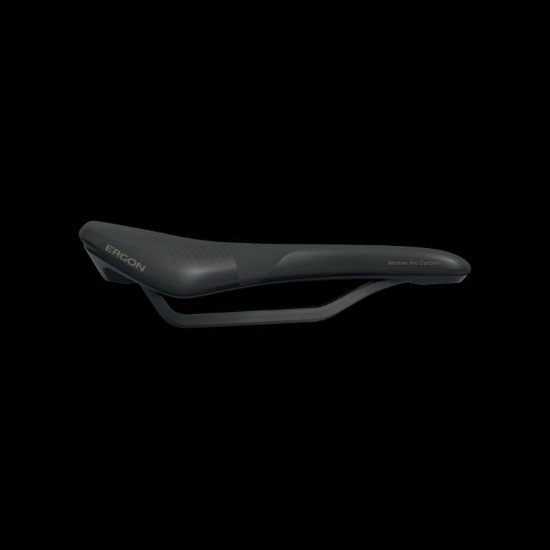 Ergon SR Allroad Pro Carbon women's saddle for gravel, road, and bikepacking bikes, featuring a lightweight, ergonomic design.