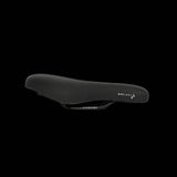 Selle Royal Explora Junior bike saddle with waterproof cover, padded comfort, and clip system for children's bicycles.