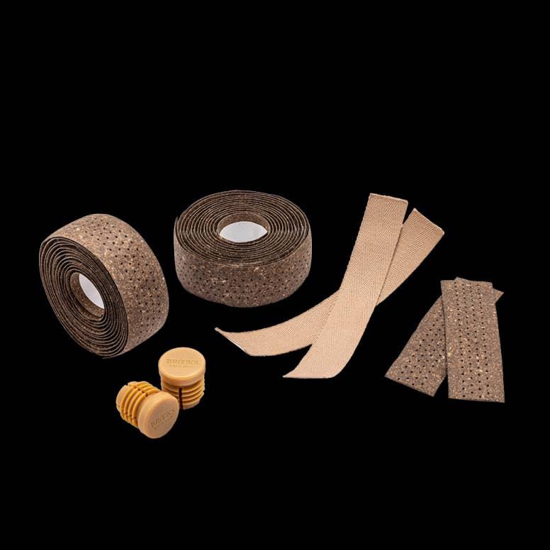 Brooks Regenerated Leather Bar Tape Natural | Swinnerton Cycles