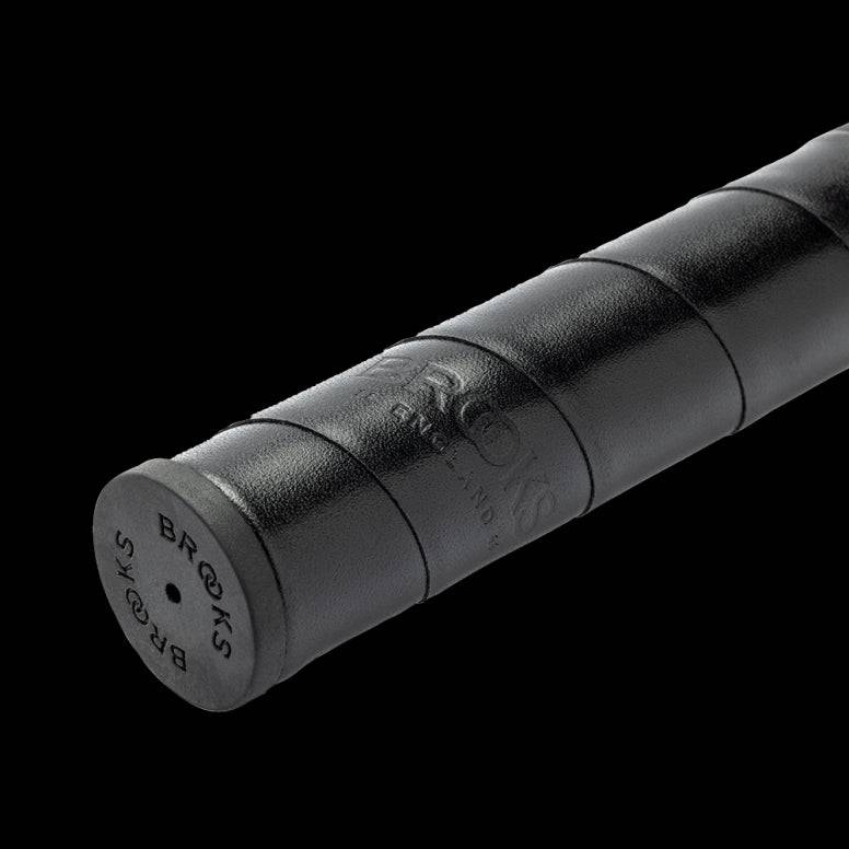 Brooks Willow leather bike handlebar grips, 130mm clampless urban bike grips with natural leather finish for cycling comfort.