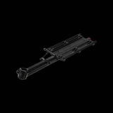 Topeak MTX Beam Rack attached to 29-inch mountain bike with QuickTrack system, mounted on the bike's rear rack.