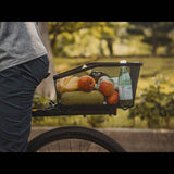 Topeak MTX Beam Rack for 29-inch MTB and gravel bikes with QuickTrack system, shown mounted on bicycle frame.