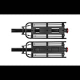 Topeak MTX Beam Rack mounted on a 29-inch mountain bike with QuickTrack system, showcasing durable bike rack accessories.