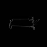 Black Topeak Spring Clip accessory for Tetrarack M2, M2L, and M2 HD bike racks, shown attached to the rack.