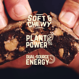 Veloforte gluten-free vegan energy bar with plant-based protein and carbs, showing the packaged bar with natural ingredients.