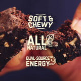 Veloforte gluten-free vegan energy bar with plant-based protein and carbs, showing the nutritious bar in natural packaging.