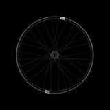 Crank Brothers Synthesis Carbon E-Bike mountain bike wheels with sleek black rims and spokes for trail riding, showcasing lightweight carbon design.