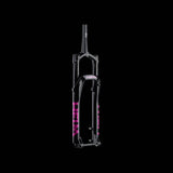Cane Creek Helm MKII brushed pink sticker kit for rear shock components and accessories, featuring colorful branding and design details.