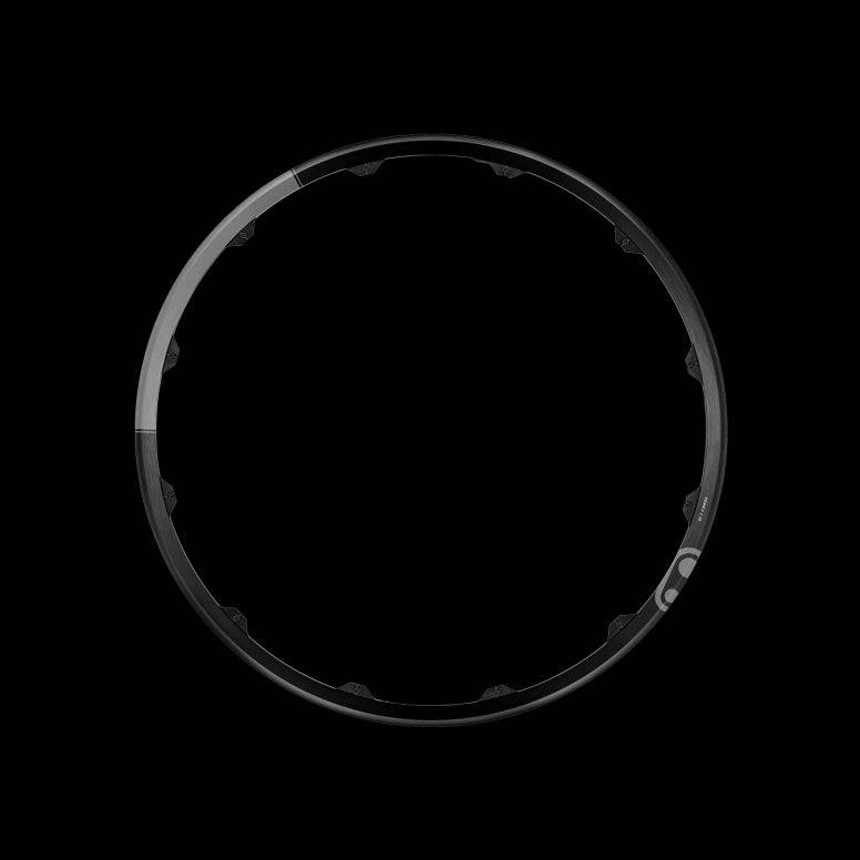 Crankbrothers Iodine 2 29-inch mountain bike wheel rim in black and silver, showcasing the lightweight alloy design and branding.