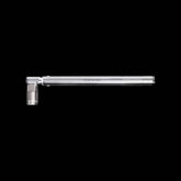 Topeak Torq Wrench 40Nm with freewheel lockring tool in silver, displayed on a workshop bench.