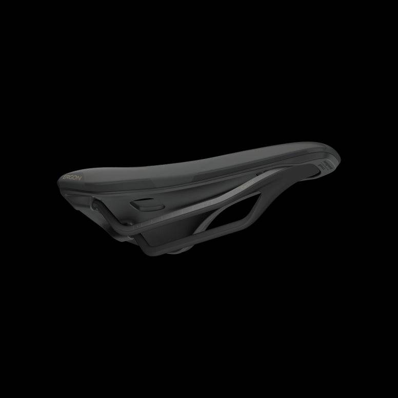 Ergon SR Allroad Pro Carbon men's bike saddle designed for gravel racing and bikepacking, with lightweight carbon construction.