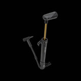 Topeak Mini Morph bike pump with fold-out foot pad and valve compatibility, capable of 160 PSI, shown in a close-up image.