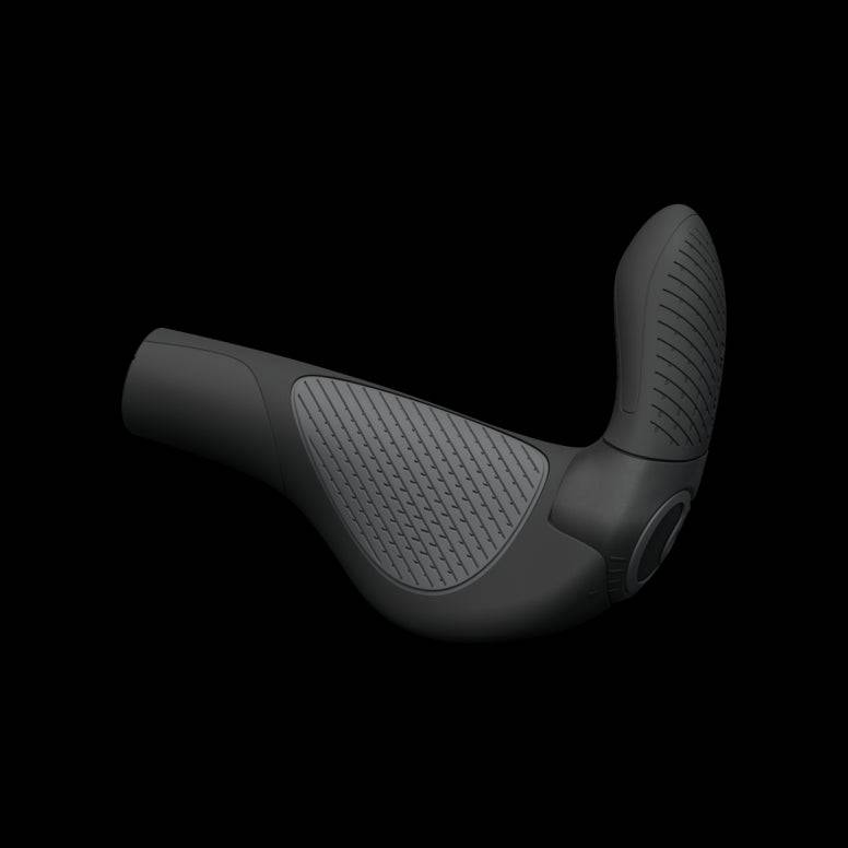 Ergon GP3 EVO adjustable bar ends and grips for cycling, featuring ergonomic design for comfort and enhanced control.