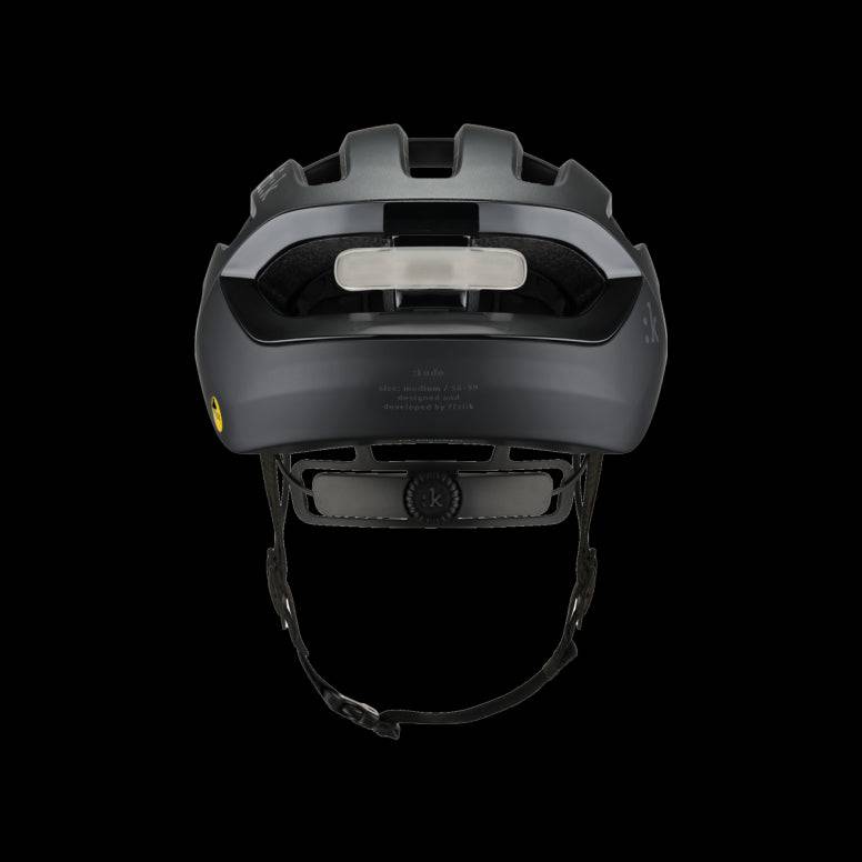 Fizik Kudo cycling helmet with MIPS, ventilation, and rear light, designed for safety and comfort during bike rides.