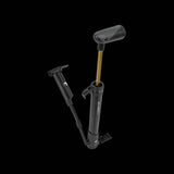 Topeak Mini Morph bike pump with fold-out foot pad and valve compatibility, capable of 160 PSI, shown in the image.