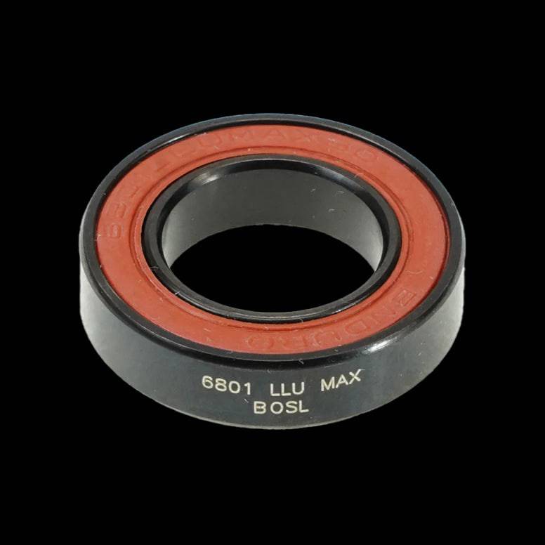 Enduro Bearings 6801 LLU MAX BO SL- ABEC3 suspension bearing, 12x21x5mm solid lubed component for bike maintenance.