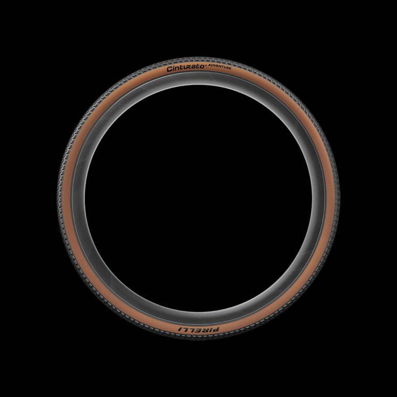 Pirelli Cinturato Adventure tubeless-ready gravel and off-road tire with rugged tread for gravel cycling and off-road riding.