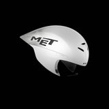 MET Drone II Wide Body triathlon aero helmet with aerodynamic design and ventilation for time trial cycling.