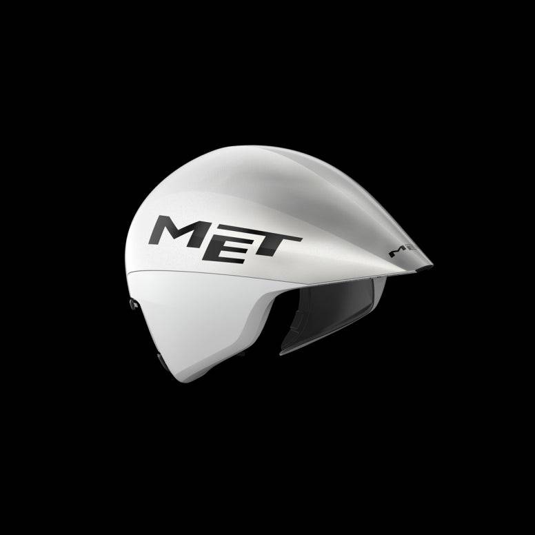 MET Drone II Wide Body Triathlon Aero Helmet, aerodynamic time trial helmet with sleek design and ventilation for triathlon cycling.