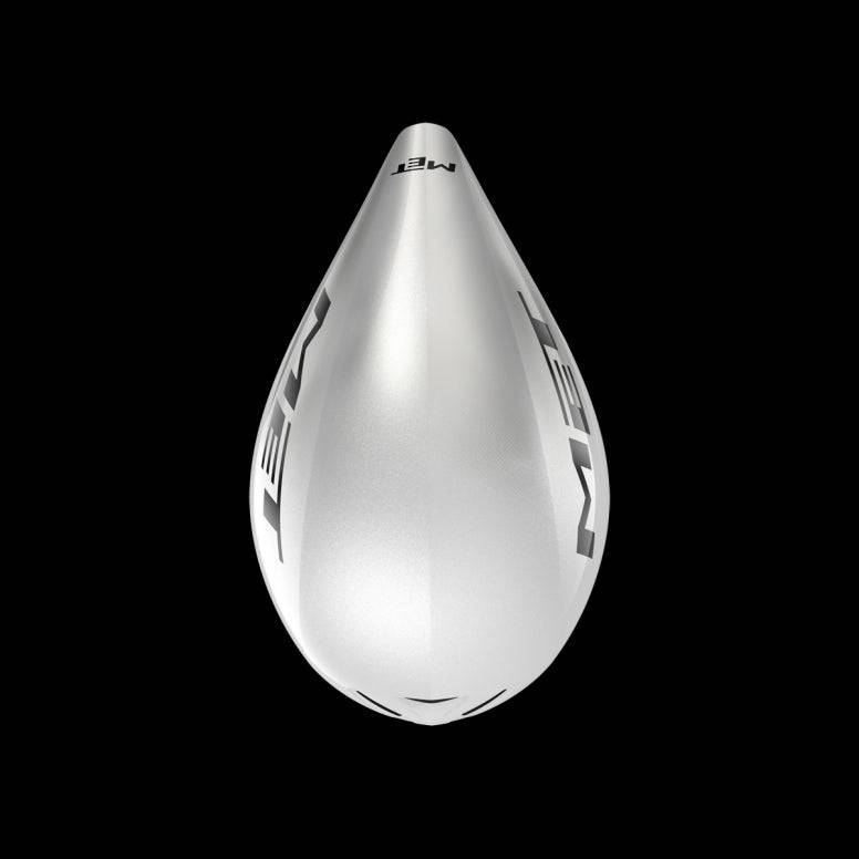 MET Drone II Wide Body triathlon aero helmet with aerodynamic design and ventilation for time trial cycling.