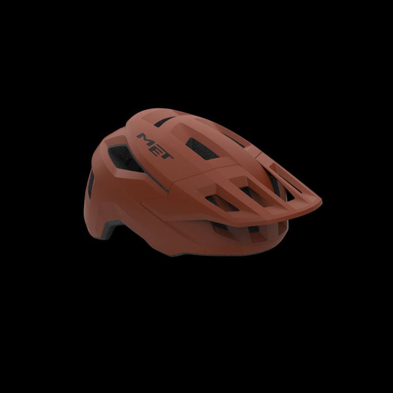 MET Shelter MIPS MTB helmet with advanced brain protection and ventilation, shown in a side view with adjustable straps and bright colors.