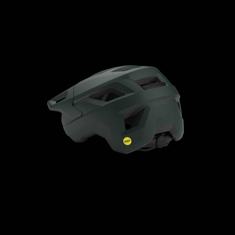 MET Shelter MIPS MTB helmet with adjustable vents and advanced brain protection, shown from the side with a sleek design.