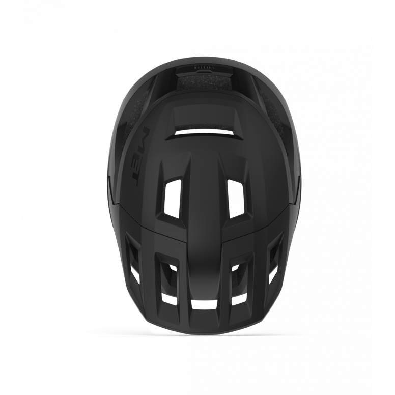 MET Shelter MIPS MTB helmet with ventilation and advanced brain protection, shown in a side view with adjustable straps.