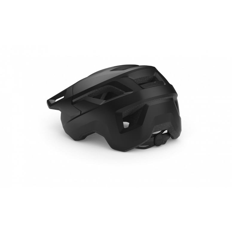 MET Shelter MTB helmet with Safe-T Sport fit system and ventilation, featuring a lightweight design and adjustable straps.