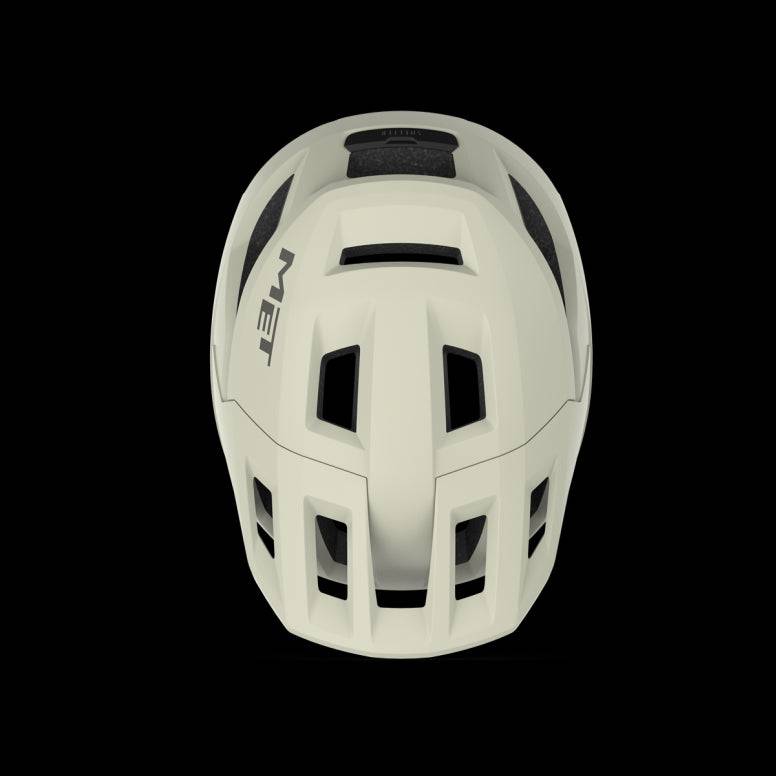 MET Shelter MTB helmet with Safe-T Sport fit system and ventilation, showcasing the helmet's adjustable straps and airflow vents.