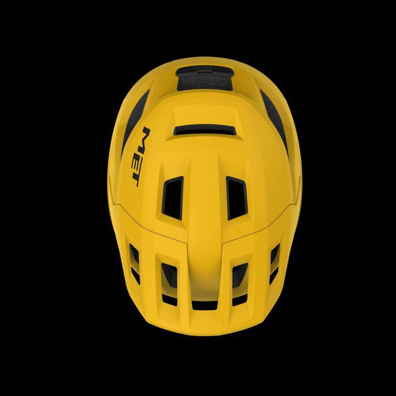 MET Shelter MTB helmet with Safe-T Sport fit system and ventilation, shown in a side view with adjustable straps