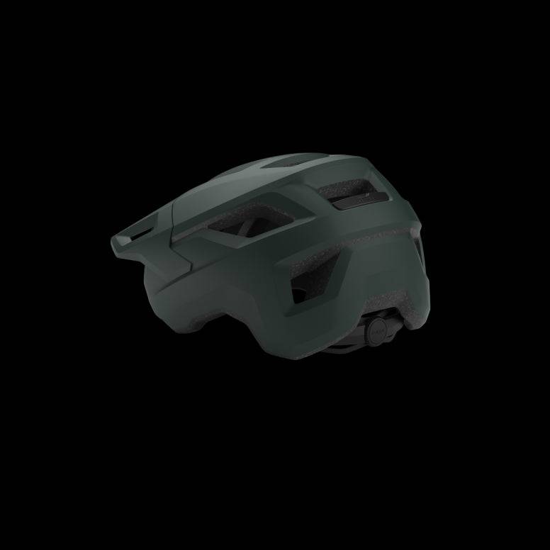 MET Shelter MTB helmet with Safe-T Sport fit system and ventilation, showing the helmet's design and adjustable straps.