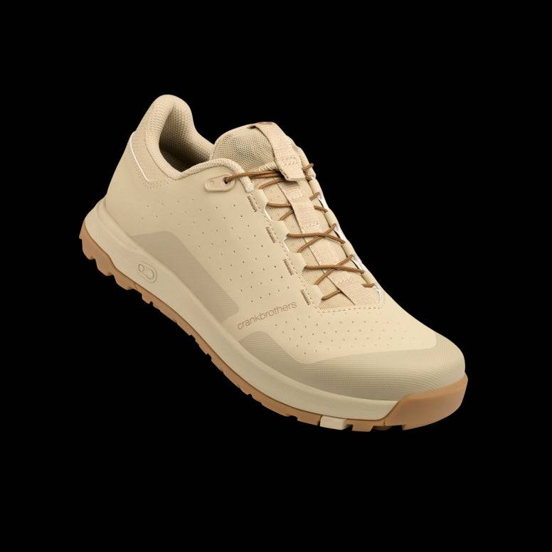 Crankbrothers Mallet Trail Speed Lace mountain bike shoes with cleats, featuring breathable fabric and durable sole for trail riding.