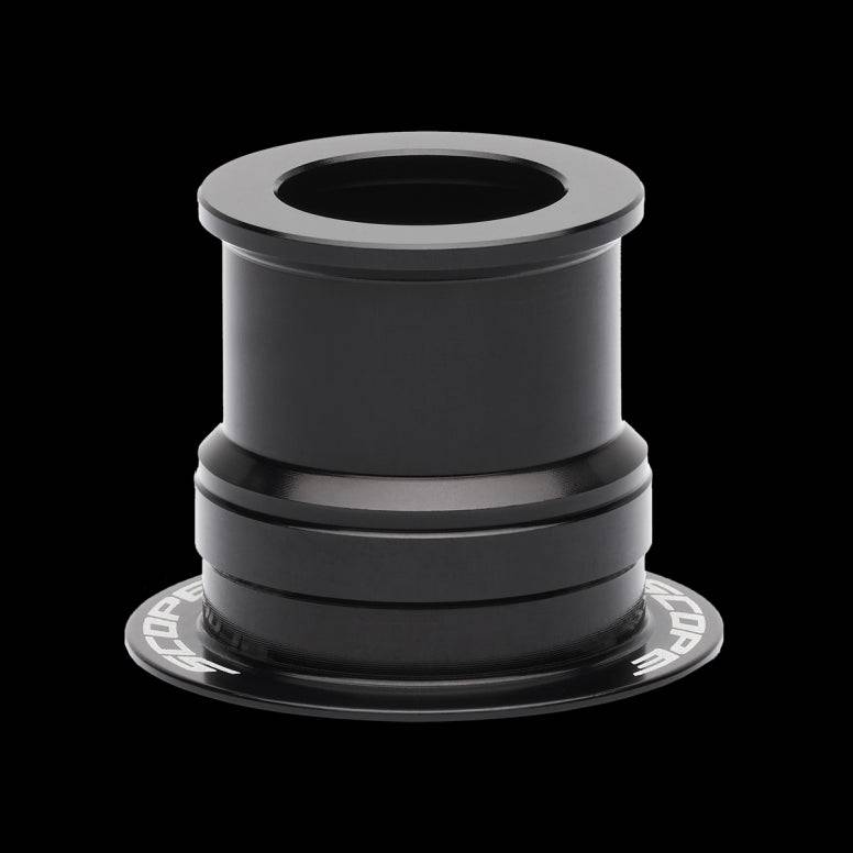 Scope Cycling ARTECH front hub NDS end cap in black for 12x100mm cycling component replacement.